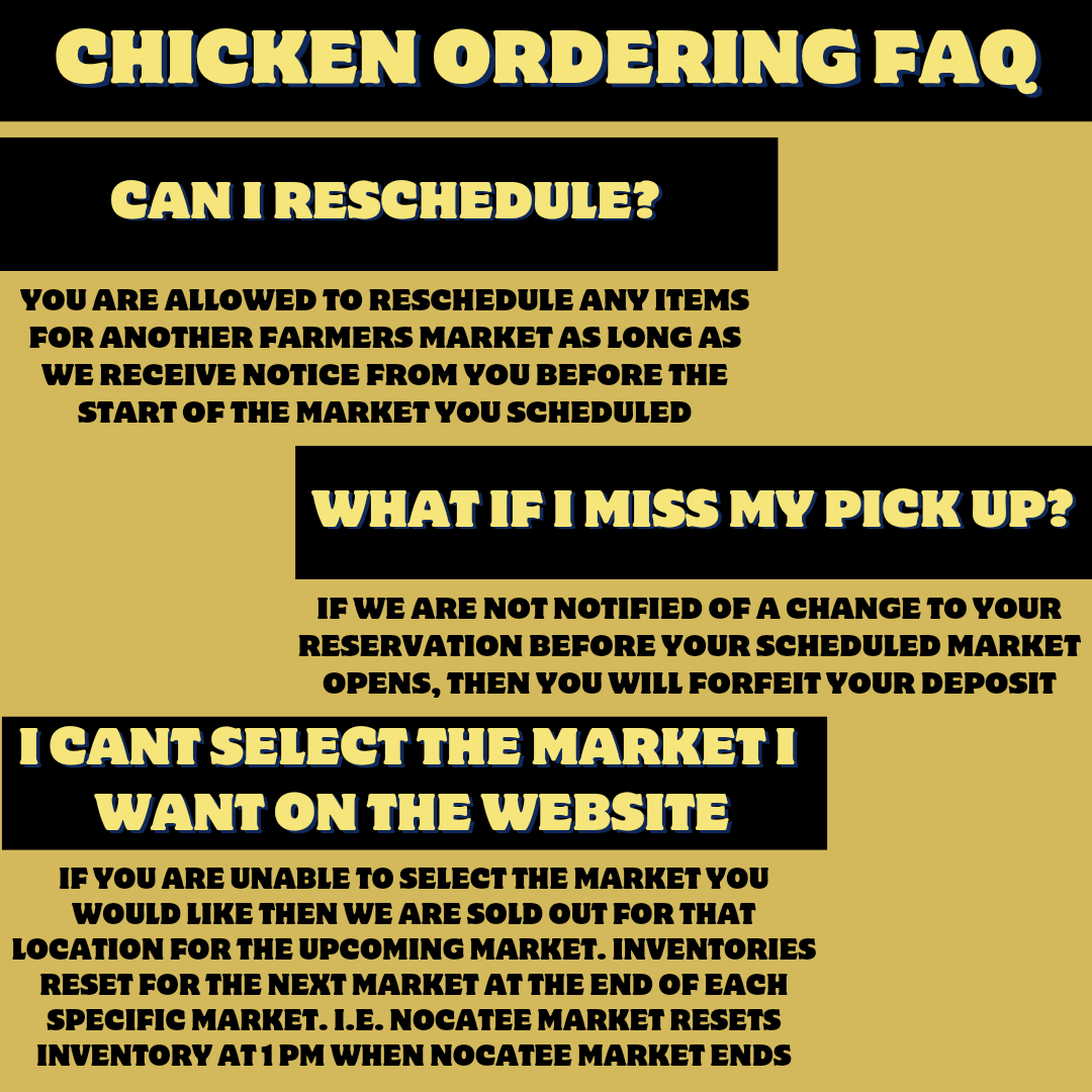 U.S.D.A. Certified Organic Whole Chicken Broiler Deposit(Fresh, Never Frozen)