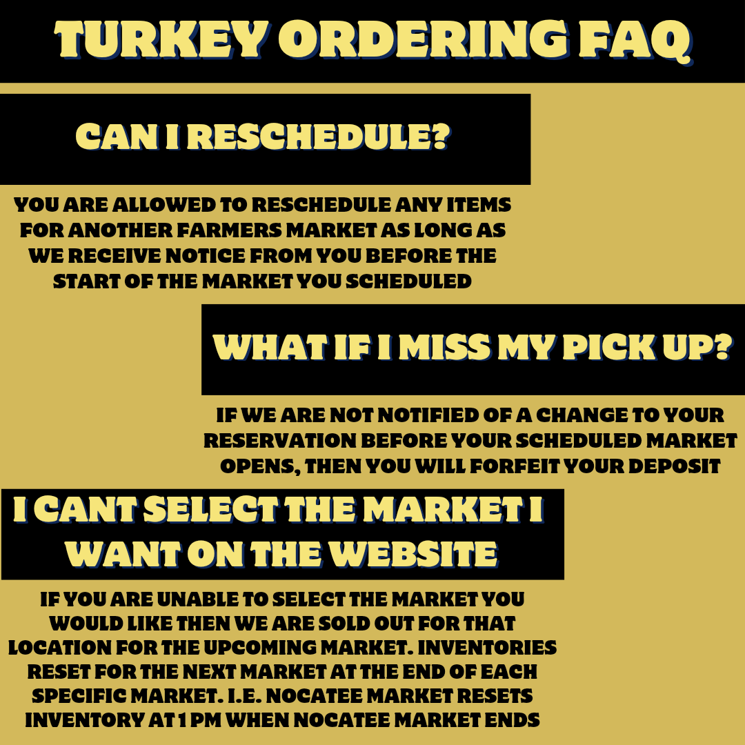 U.S.D.A. Organic Pasture-Raised Whole Turkey Deposit