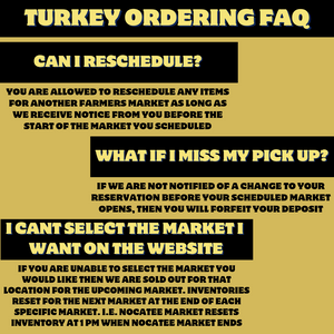 U.S.D.A. Organic Pasture-Raised Whole Turkey Deposit